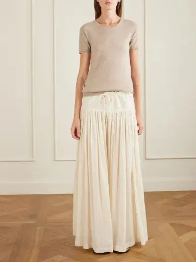 The Row Berenice Pleated Cotton Wide-leg Pants | Thumbnail 2