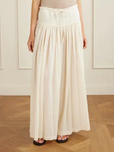 The Row Berenice Pleated Cotton Wide-leg Pants | Thumbnail 3
