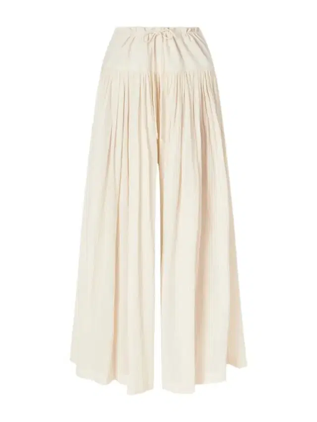 Berenice Pleated Cotton Wide-leg Pants