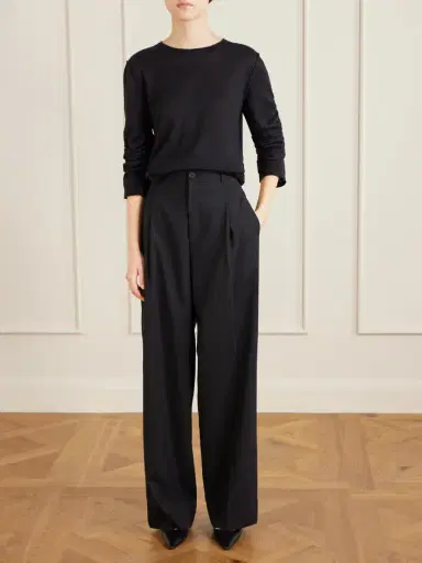The Row Nile Cashmere, Silk And Linen Blend Sweater | Thumbnail 2