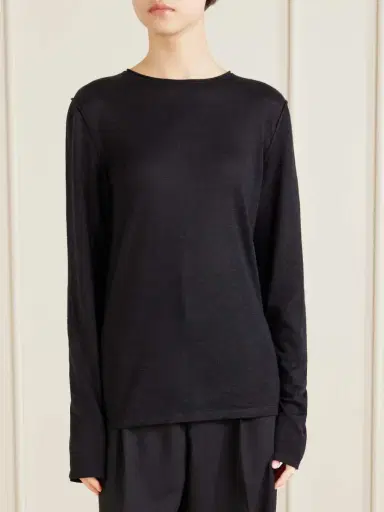 The Row Nile Cashmere, Silk And Linen Blend Sweater | Thumbnail 3