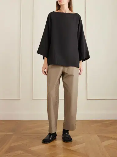 The Row Junia Oversized Linen Blouse | Thumbnail 2 The Row Junia Oversized Linen Blouse | Thumbnail 2
