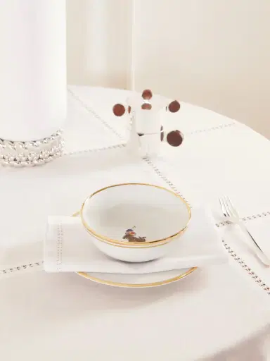 Ralph Lauren Home Lunar Set Of Four Gold-plated Porcelain Bowls And Dessert Plates | Thumbnail 2 Ralph Lauren Home Lunar Set Of Four Gold-plated Porcelain Bowls And Dessert Plates | Thumbnail 2