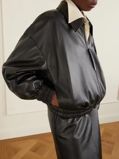 Jil Sander Leather Bomber Jacket | Thumbnail 4 Jil Sander Leather Bomber Jacket | Thumbnail 4