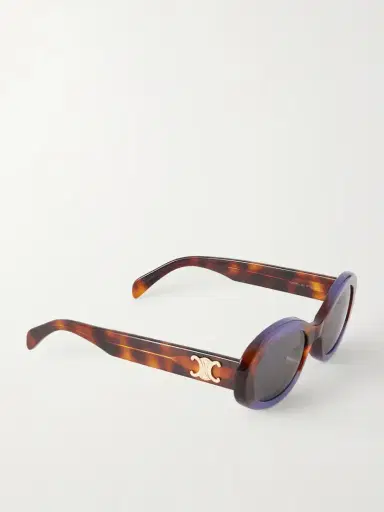 CELINE Eyewear Triomphe Oval-frame Acetate Sunglasses | Thumbnail 3 CELINE Eyewear Triomphe Oval-frame Acetate Sunglasses | Thumbnail 3