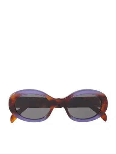 CELINE Eyewear Triomphe Oval-frame Acetate Sunglasses | Thumbnail 1 CELINE Eyewear Triomphe Oval-frame Acetate Sunglasses | Thumbnail 1