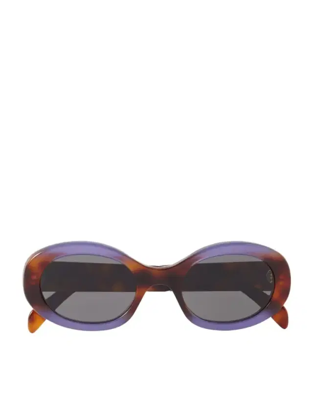 CELINE Eyewear Triomphe Oval-frame Acetate Sunglasses