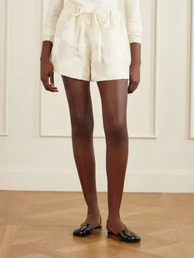 Simone Rocha Floral-jacquard Satin Shorts | Thumbnail 3