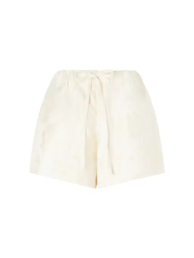 Floral-jacquard Satin Shorts