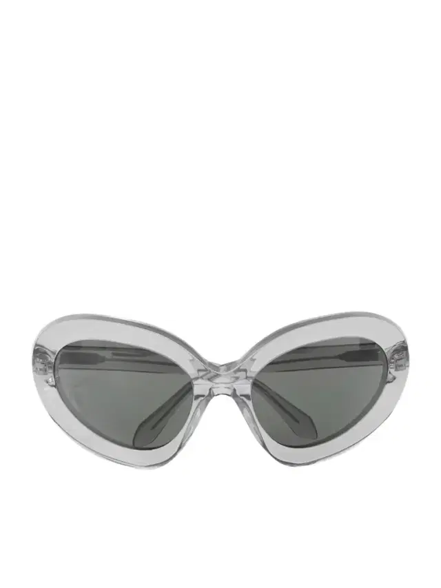 Round-frame Acetate Sunglasses