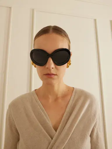 Alaïa Round-frame Acetate Sunglasses | Thumbnail 2