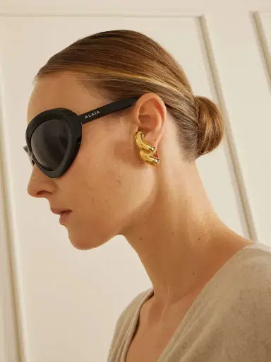 Alaïa Round-frame Acetate Sunglasses | Thumbnail 4
