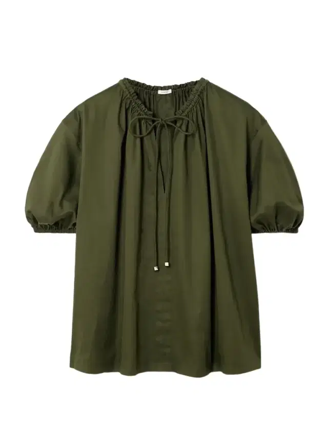Nador Tie-detailed Gathered Cotton-sateen Blouse