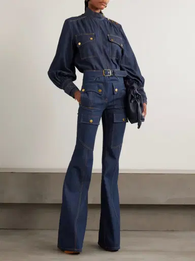 Zimmermann Denim Blouse | Thumbnail 2