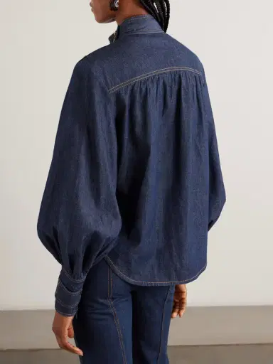 Zimmermann Denim Blouse | Thumbnail 4