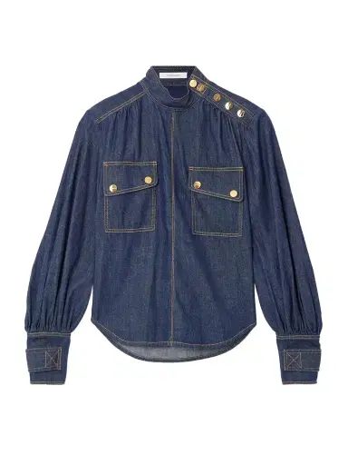 Zimmermann Denim Blouse | Thumbnail 1