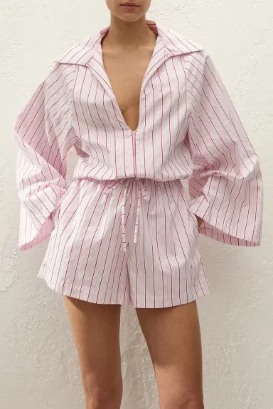 Faithfull Aksel Playsuit - Fiori Stripe Palazzo | Thumbnail 3