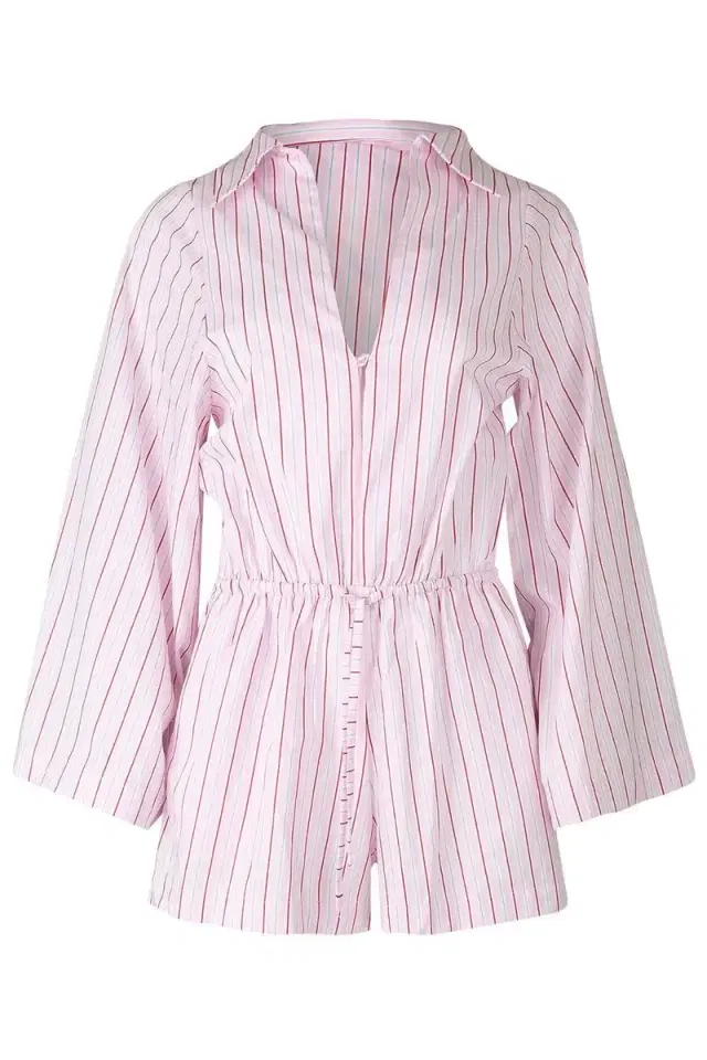 Faithfull Aksel Playsuit - Fiori Stripe Palazzo