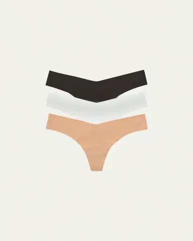 Commando Classic Low-Rise Microfiber Thongs, Pack of 3 | Thumbnail 2 Commando Classic Low-Rise Microfiber Thongs, Pack of 3 | Thumbnail 2