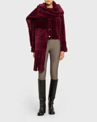 Burberry Lamb Shearling Single-Breasted Jacket | Thumbnail 6 Burberry Lamb Shearling Single-Breasted Jacket | Thumbnail 6