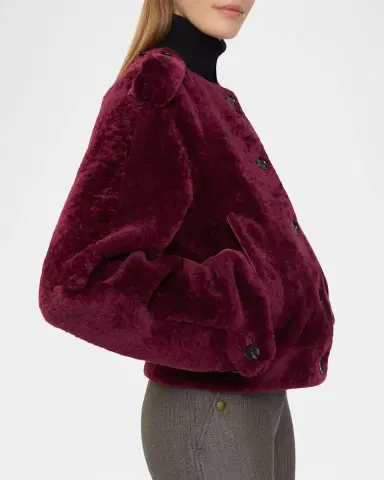 Burberry Lamb Shearling Single-Breasted Jacket | Thumbnail 10 Burberry Lamb Shearling Single-Breasted Jacket | Thumbnail 10
