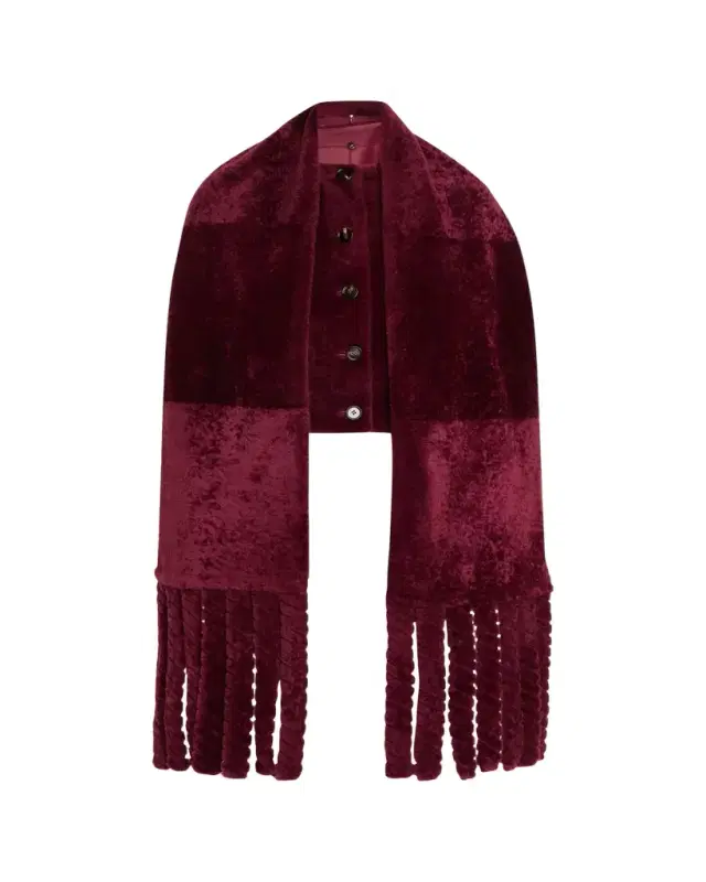 Lamb Shearling Single-Breasted Jacket