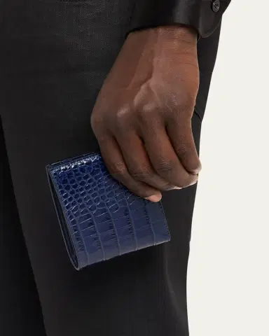 TOM FORD Men's Exotic Line Croc-Effect Bifold Wallet | Thumbnail 2 TOM FORD Men's Exotic Line Croc-Effect Bifold Wallet | Thumbnail 2