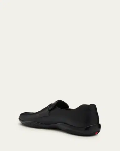 Prada Men's Toblach Calf Leather Loafers | Thumbnail 4 Prada Men's Toblach Calf Leather Loafers | Thumbnail 4