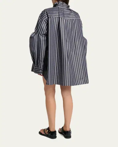 sacai Striped Poplin Oversized Button-Down Shirt | Thumbnail 3 sacai Striped Poplin Oversized Button-Down Shirt | Thumbnail 3