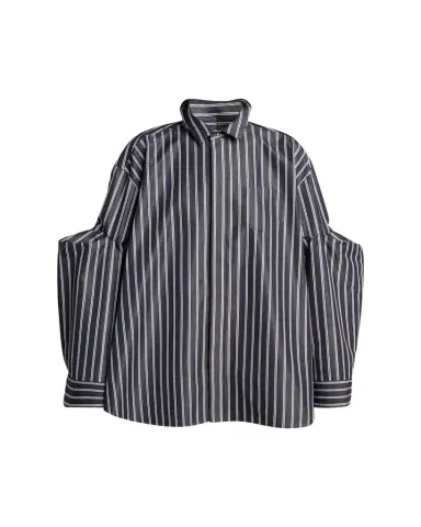 sacai Striped Poplin Oversized Button-Down Shirt | Thumbnail 1 sacai Striped Poplin Oversized Button-Down Shirt | Thumbnail 1