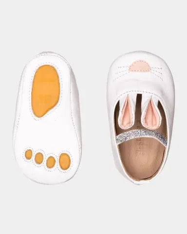 Elephantito Girls' Leather Bunny Sleeper Ballet Flat, Infant/Toddler | Thumbnail 2