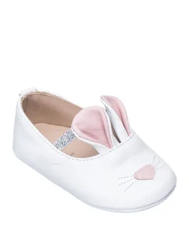 Elephantito Girls' Leather Bunny Sleeper Ballet Flat, Infant/Toddler | Thumbnail 1