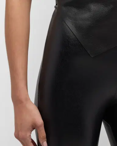 Commando Faux Leather Cropped Flare Pants | Thumbnail 4 Commando Faux Leather Cropped Flare Pants | Thumbnail 4