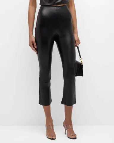 Commando Faux Leather Cropped Flare Pants | Thumbnail 5 Commando Faux Leather Cropped Flare Pants | Thumbnail 5