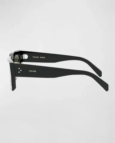 Celine Bold 3 Dots Beveled Acetate Rectangle Sunglasses | Thumbnail 4 Celine Bold 3 Dots Beveled Acetate Rectangle Sunglasses | Thumbnail 4