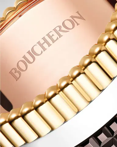 Boucheron Quatre Classique 18K Tricolor Gold Ring with Brown PVD | Thumbnail 2