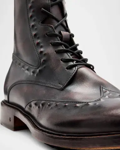 JOHN VARVATOS Men's Fleetwood Ghost Stud Leather Boots | Thumbnail 4
