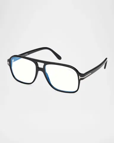 Tom Ford Men's FT6058-BM Acetate Square Blue-Block Optical Frames | Thumbnail 3 Tom Ford Men's FT6058-BM Acetate Square Blue-Block Optical Frames | Thumbnail 3