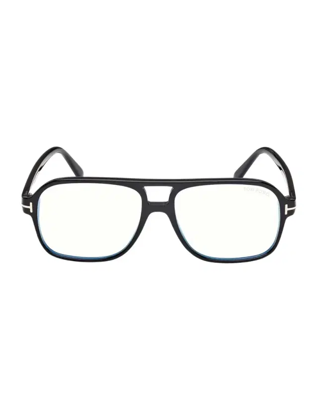 TOM FORD Men 's FT6058-BM Acetate Square Blue-Block Optical Frames