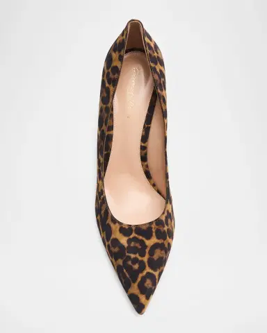 Gianvito Rossi 85mm Gianvito Leopard Suede Pointed-Toe Pumps | Thumbnail 5