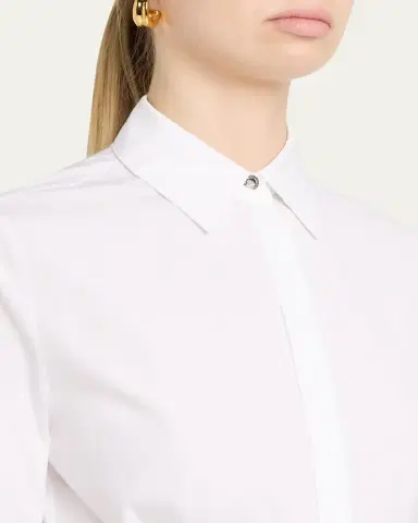 Versace Belted Long-Sleeve Mini Shirtdress | Thumbnail 5 Versace Belted Long-Sleeve Mini Shirtdress | Thumbnail 5