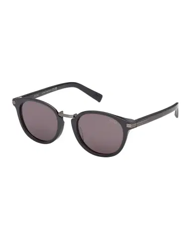 Zegna 51mm Acetate & Titanium Round Sunglasses | Thumbnail 1 Zegna 51mm Acetate & Titanium Round Sunglasses | Thumbnail 1