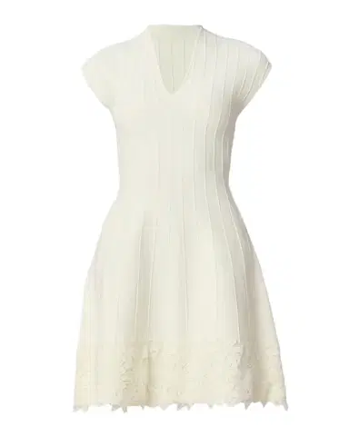 Shoshanna Azalea Seamed Lace-Trim Mini Dress | Thumbnail 1 Shoshanna Azalea Seamed Lace-Trim Mini Dress | Thumbnail 1