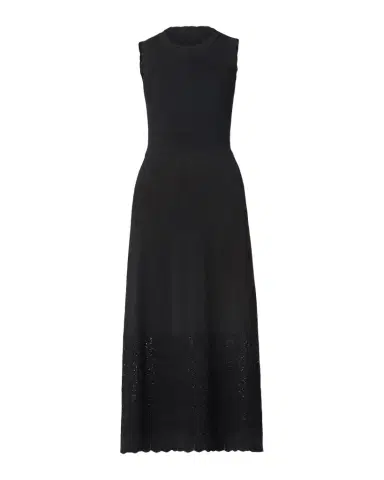 Shoshanna Brooke Sleeveless Scalloped Knit Midi Dress | Thumbnail 1
