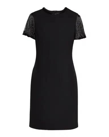 Oscar de la Renta Bugle Bead Embroidered Cocktail Dress | Thumbnail 1 Oscar de la Renta Bugle Bead Embroidered Cocktail Dress | Thumbnail 1