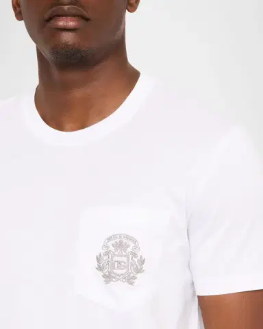 Dolce & Gabbana Men 's Cotton Logo Pocket T-Shirt | Thumbnail 5 Dolce & Gabbana Men 's Cotton Logo Pocket T-Shirt | Thumbnail 5