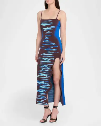 PH5 Iris Wavy Side-Slit Midi Dress | Thumbnail 3 PH5 Iris Wavy Side-Slit Midi Dress | Thumbnail 3