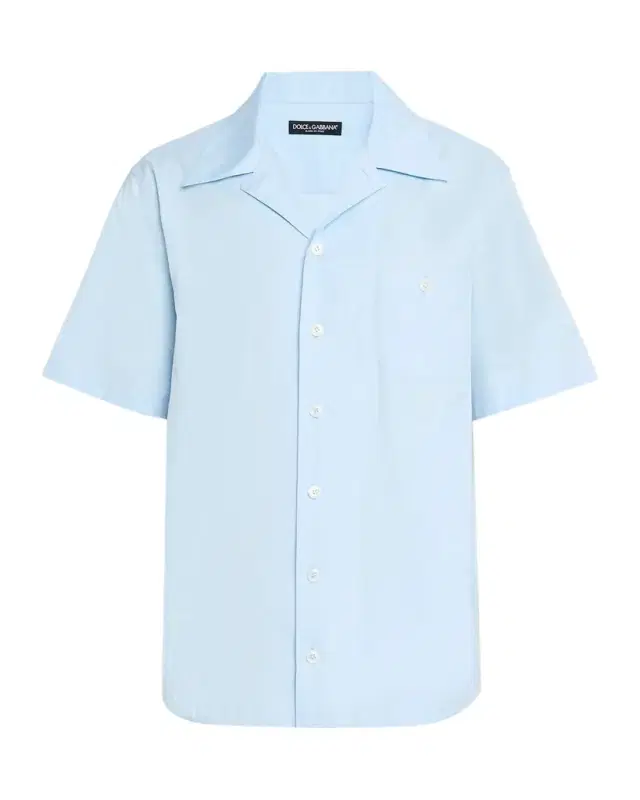 Men 's Micro-Monogram Cotton Short-Sleeve Shirt