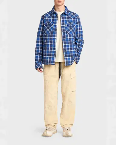 Moncler Grenoble Men's Denim Pocket Cotton T-Shirt with Clip | Thumbnail 6