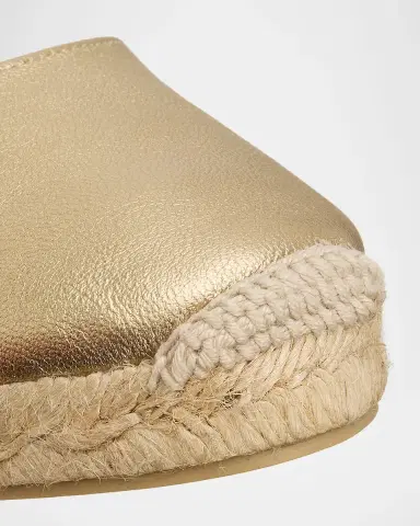 Castañer Carissa Metallic Leather Wedge Espadrilles | Thumbnail 4 Castañer Carissa Metallic Leather Wedge Espadrilles | Thumbnail 4